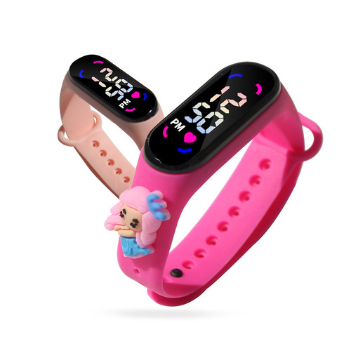 New Anime Character Hand Strap Watch Waterproof Princess LED Electronic Watch for Elementary School Students Cartoon Watch