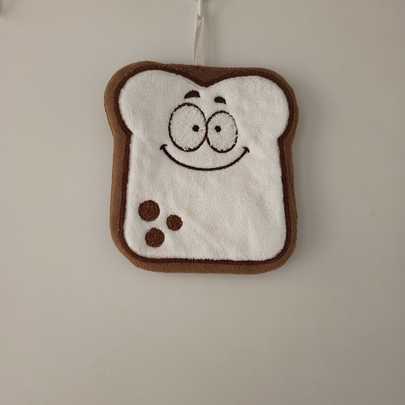 Coreano lindo dibujos animados toallas creativas nuevo vello de coral colgable toallas gruesas pequeñas toallas cuadradas durables al por mayor image 13