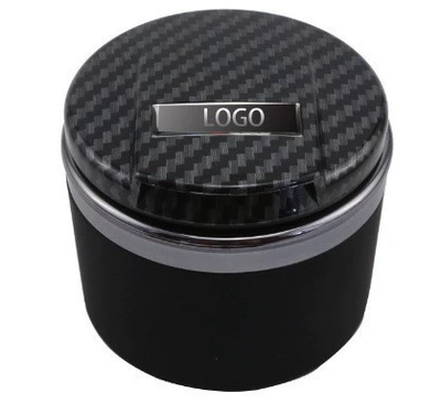 Hot sale LED light ashtray 4s car universal car ceramic ashtray air outlet hanging car supplies (Car ashtray) - carbon-brazing-color