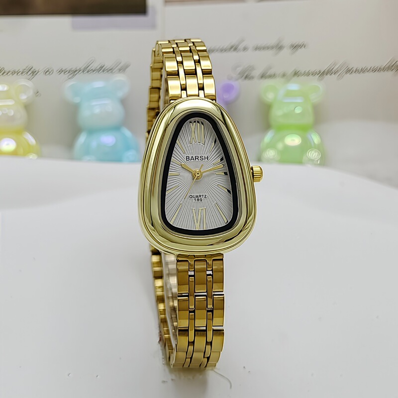 Unique Snakehead Steel Band Watch for Women, Minimalist Style, Foreign Trade Cross-Border Women's Watch, Niche Light Luxury Quartz Wristwatch, Wholesale from Manufacturer
