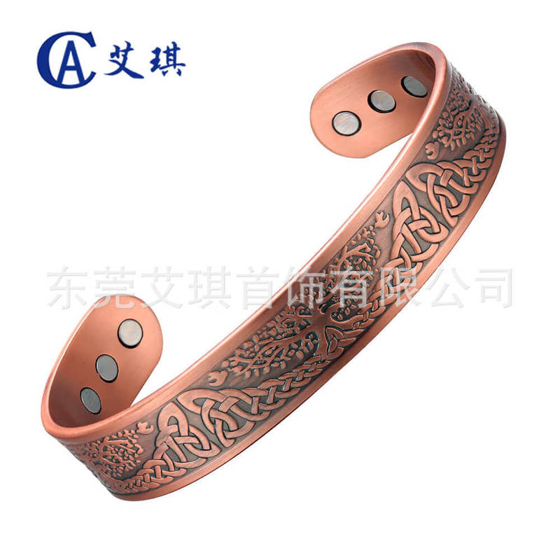 Amazon's Popular Red Copper Bracelet, Tree of Life Energy Bracelet, Pure Copper Bracelet, Healthy Magnetic Therapy Bracelet