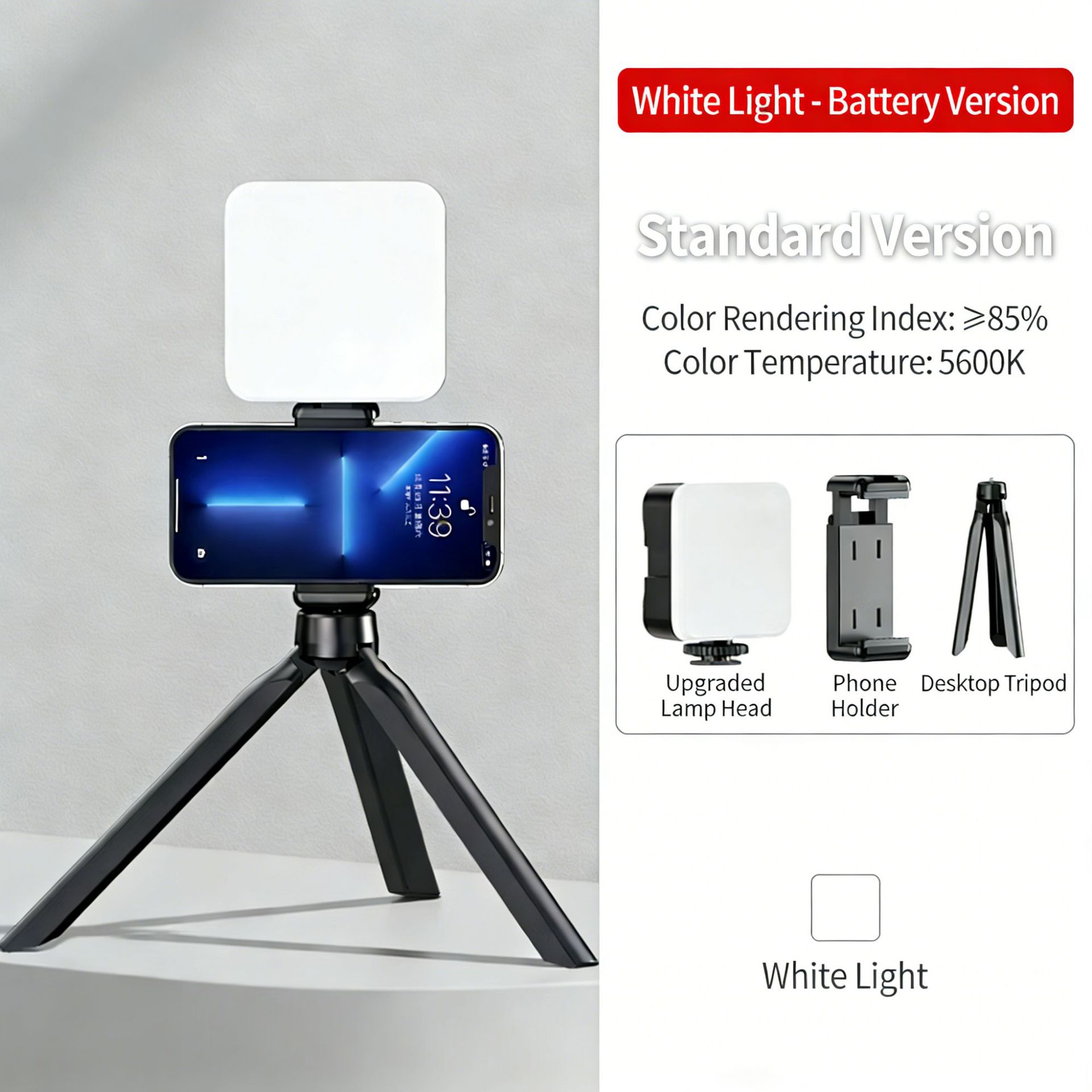 Lámpara de bolsillo mini portátil de tofu portátil de foto selfie fotográfica RGB iluminación de luz al aire libre image 11