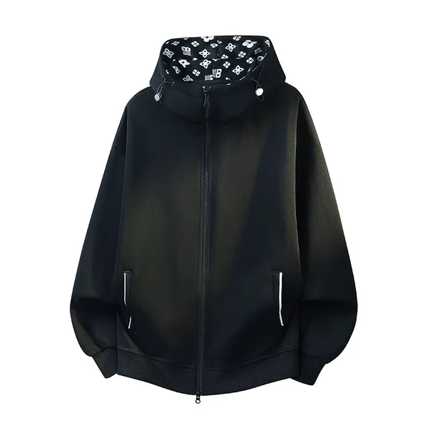2026 New American Style Cardigan Hooded Sweatshirt Jacket for Men, Autumn Couple's Trendy Brand Sports Casual Top Wholesale