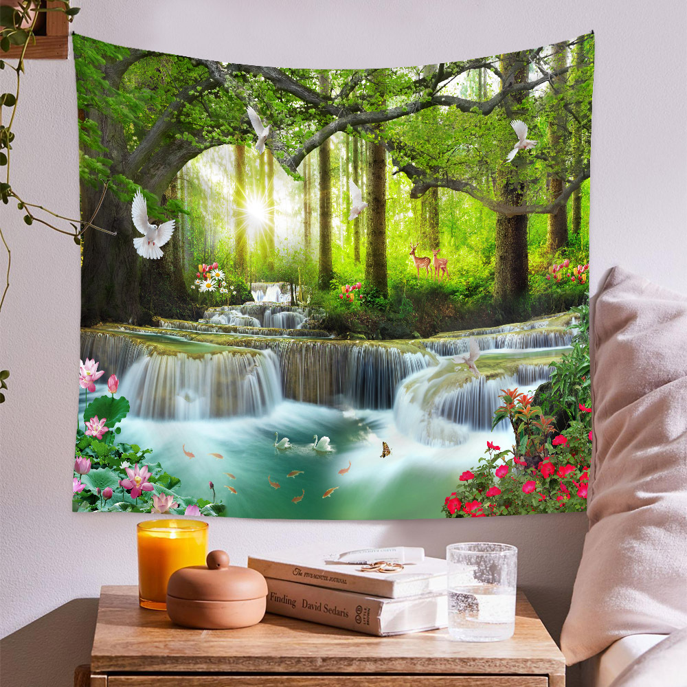 Bohemian Scenery Painting Wall Decoration Cloth Tapestry Wholesale Nihaojewelry display picture 182