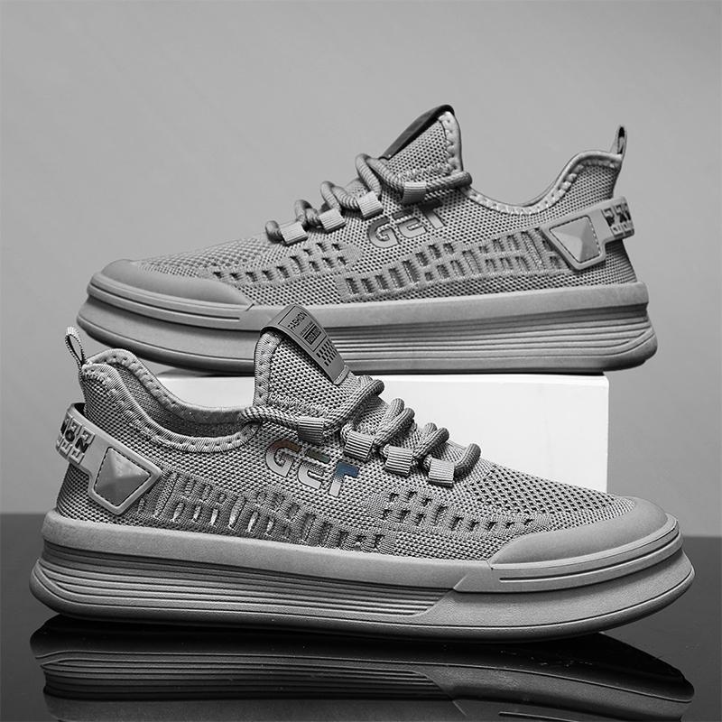 2025 verano transpirable tejido volador zapatos de moda para hombre zapatos deportivos huecos zapatos casuales de moda zapatos de coco para estudiantes