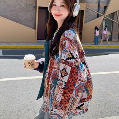 复古刺绣拼接棒球服短外套女秋季流行2025超火减龄巨好看宽松夹克