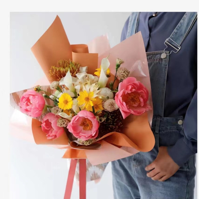 Fábrica de fiestas de flores nuevos productos floristas paquetes de papel de embalaje florista papel de embalaje de regalo florista