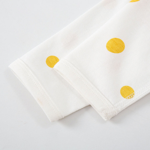 Newborn Baby Summer Half-Sleeve Boneless Pure Cotton Ultra-Thin Infant Pajamas for First Month, Baby Monk Style Top for Air Conditioning