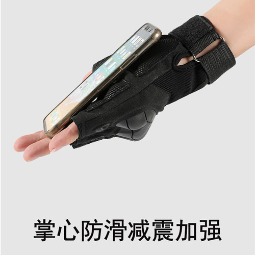 Tactical gloves for men and women outdoor sports half-finger gloves protective cycling training one-piece drop-shipping half-finger gloves for military fans