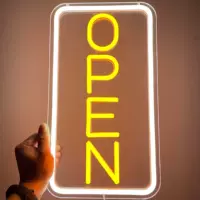 Трансграничная коммерция электроэнергии специализируется на OPEN неоновый логотип стены бар гибкий свет лампа на заказ светодиодные светящиеся неоновые огни