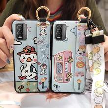 适用诺基亚C210手机壳质感支架简约软壳个性动漫腕带卡通挂绳