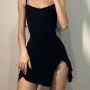 新款木耳边辣妹欧美连衣裙