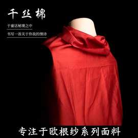 千丝棉涤棉柔软欧根纱布料裙子花边刺绣底布洛丽塔高档设计师面料