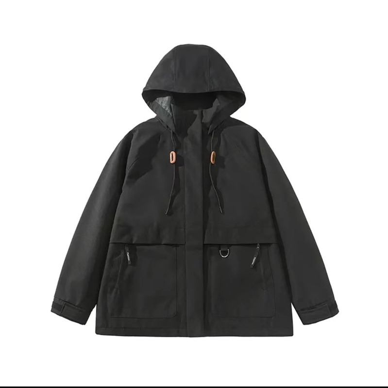 连帽冲锋衣外套女2025春秋新款休闲运动户外登山服工装夹克上衣潮|undefined