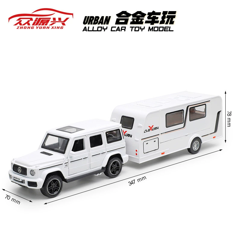 Zhongyuanxing набор металлических моделей 1:32 Jeep и RV — реалистичная копия, внедорожник для кемпинга, несколько цветов