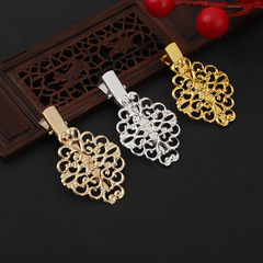 古風diy手工雲朵鐵花片焊鴨嘴邊夾新娘頭飾髮夾材料飾品配件批發