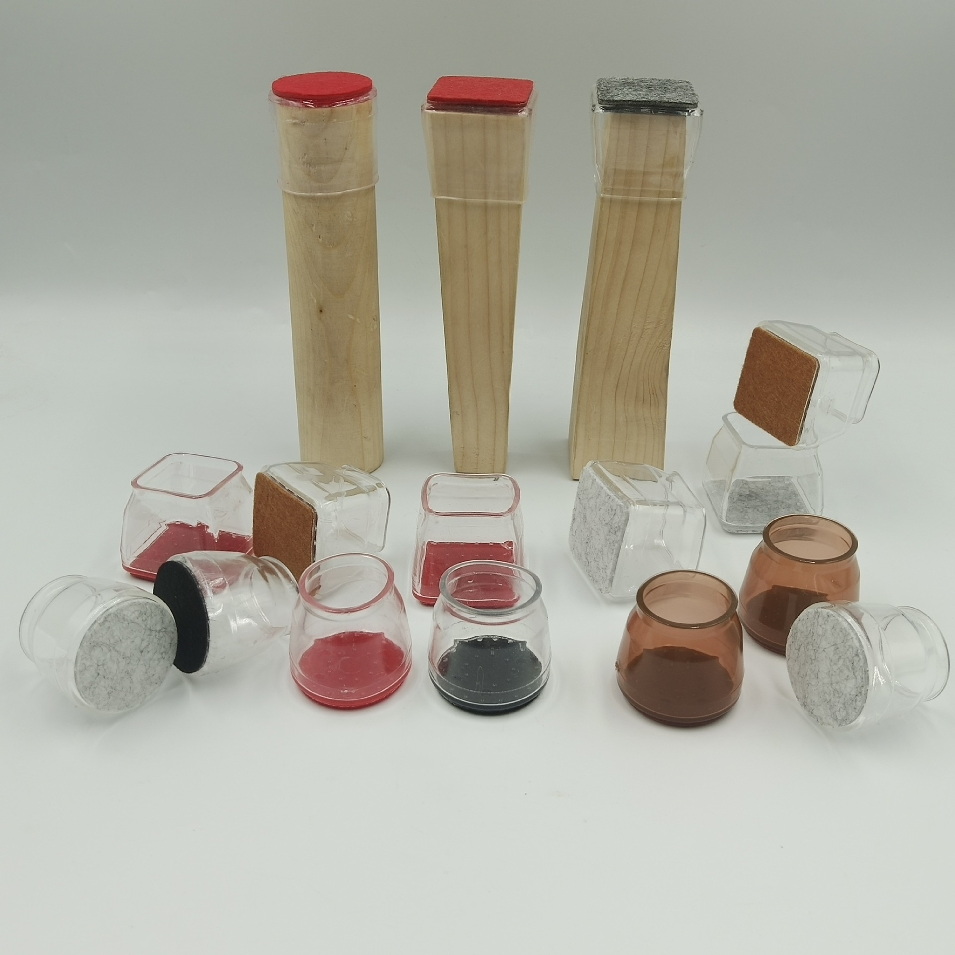 大小号一体硅胶脚套椅子防滑桌椅保护套多种加厚毛毡桌腿桌椅脚垫