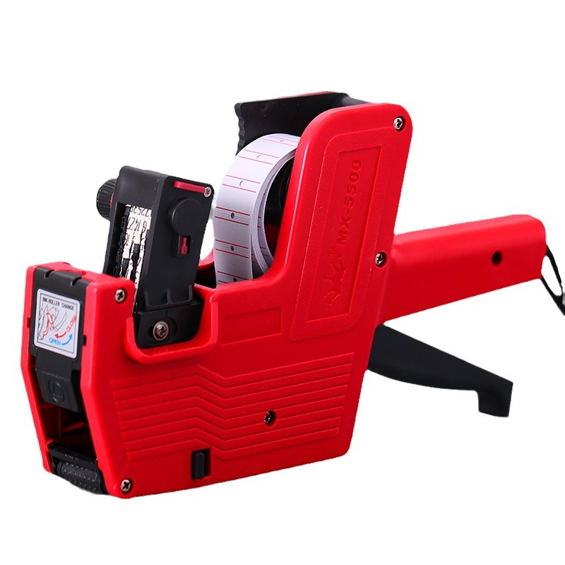 Máquina de codificación de mano pequeña, fecha de producción automática, precio, dispositivo de código de precio de supermercado, pistola de impresión de etiqueta de precio de tinta