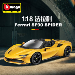 比美高1:18フェラーリSF90合金車モデル置物金属車モデルコレクション玩具卸売プレゼント
