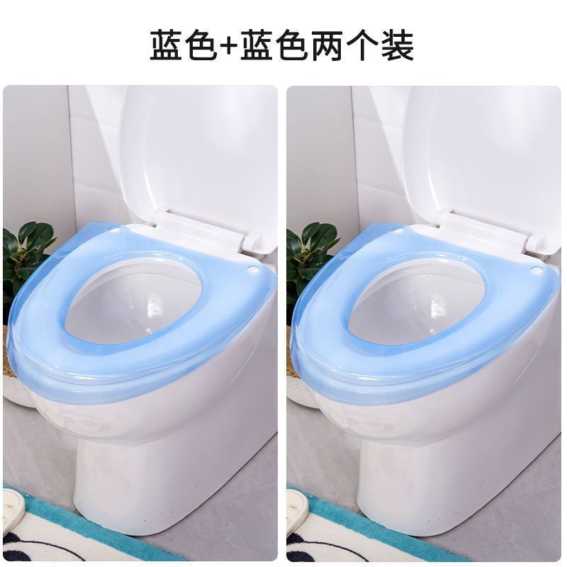 Cojín de inodoro, cubierta de inodoro universal para inodoro doméstico, impermeable, limpiable y lavable, cubierta de inodoro conveniente para cuatro estaciones