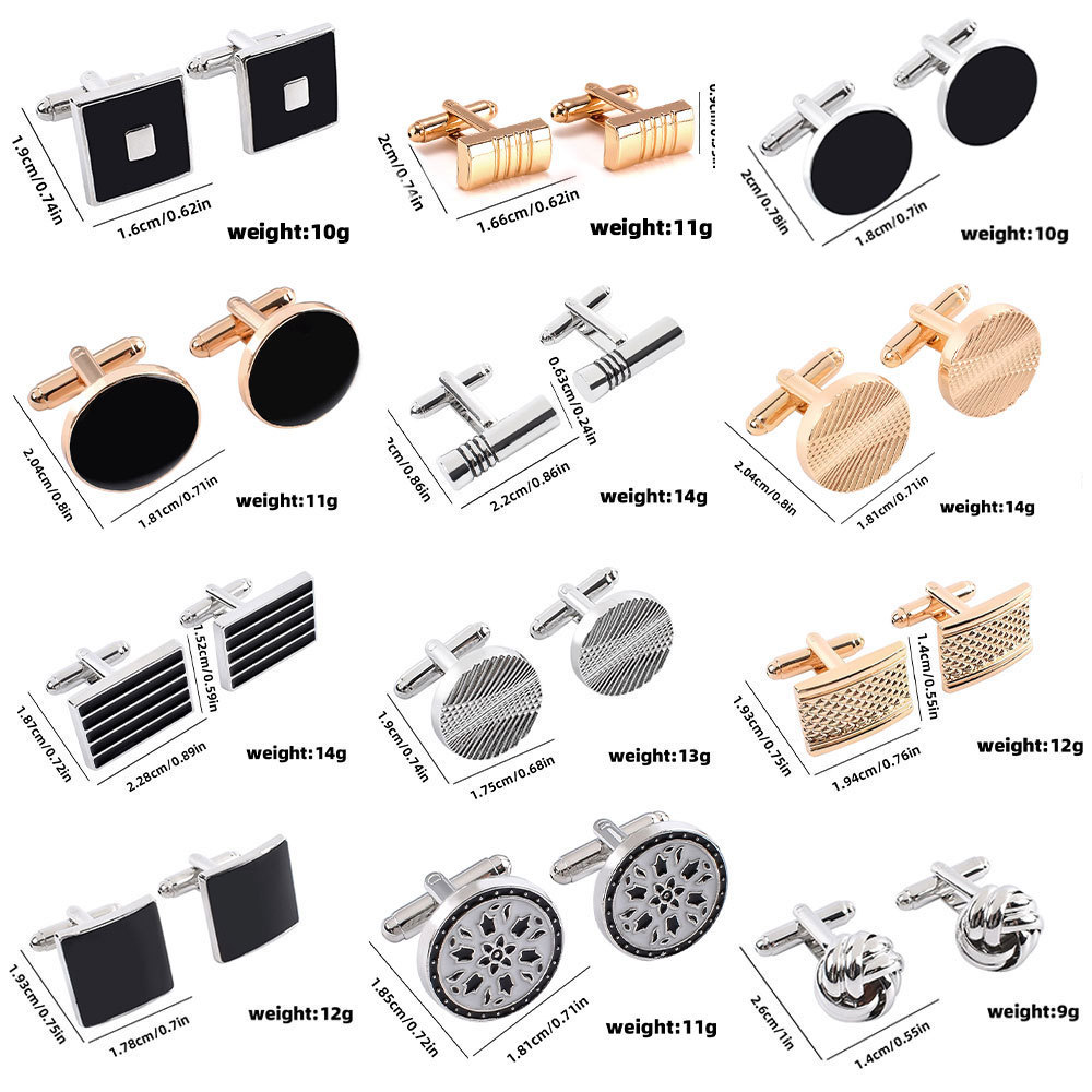 Geometric Cufflinks For Men Elegant Modern Cylinder Design_voghion.com