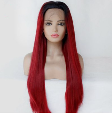 Antes del comercio exterior, peluca de encaje, cuatro trenzas, trenza de espina de pescado, seda japonesa, Braid lace wig 4 plat