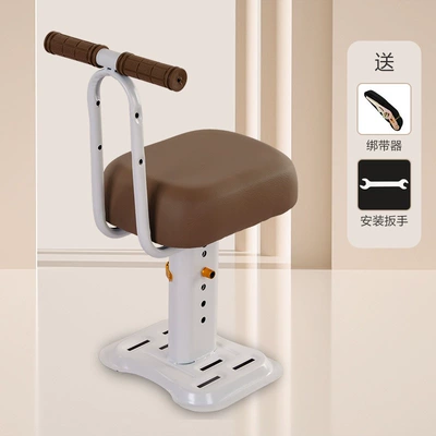 for electric vehicle front-mounted child: Other vehicle seats - 918-adjustable-brown-chair-square-backrest-armrests-strap