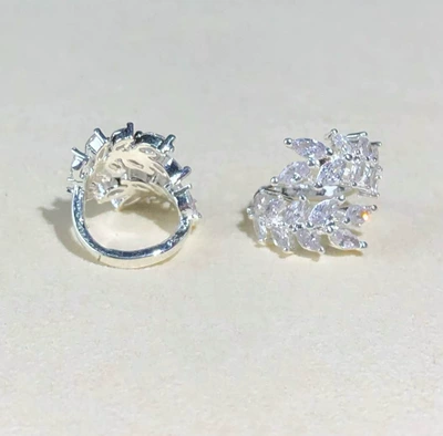 14K Gold-Plated Color-Preserving Crystal DIY Zərgərlik ara hissələri - bright-silver
