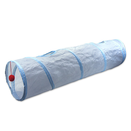 New Product Grey Cat Tunnel Pet Cat Tunnel Rolling Dragon Cat Drill Bucket Foldable Cat Toy Interactive Toy