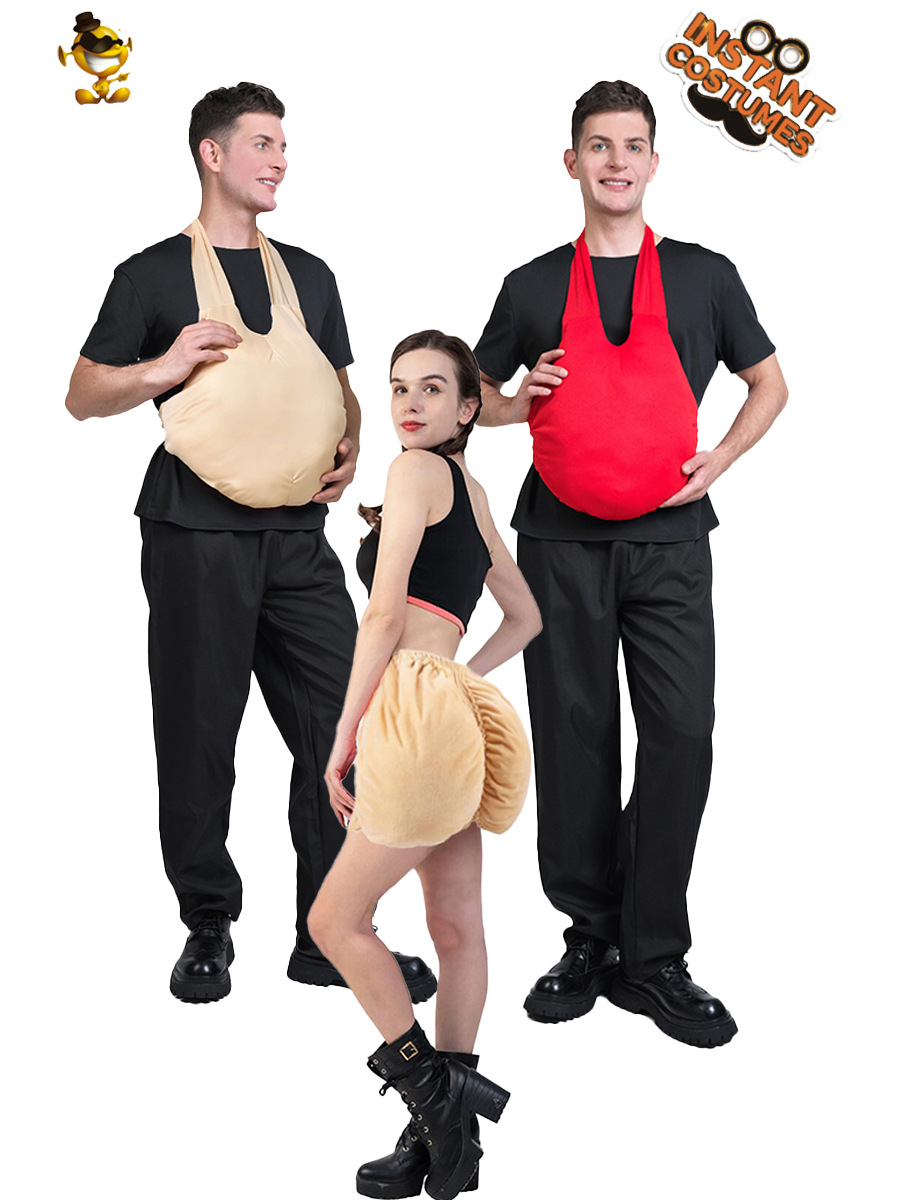 Halloween Navidad Adultos Vientre Falso Accesorios Disfraz Disfraz Escenario Disfraz COS Viejos Vientre Falso
