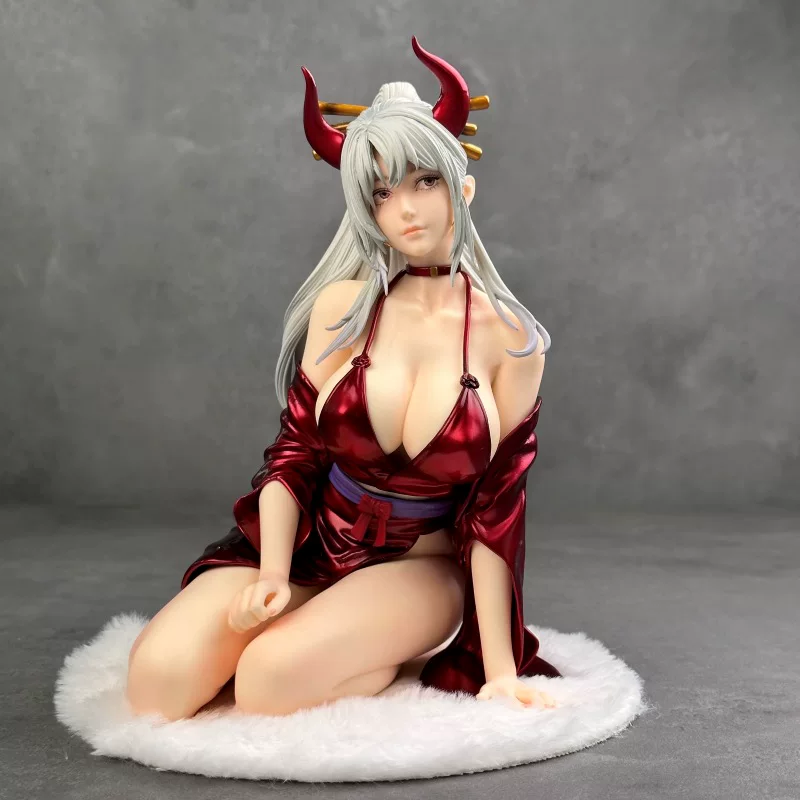 Фигура из серии One Piece в кимоно Yamato большая поза на коленях красивая девушка Yamato аниме GK модель декоративная штука оптовая