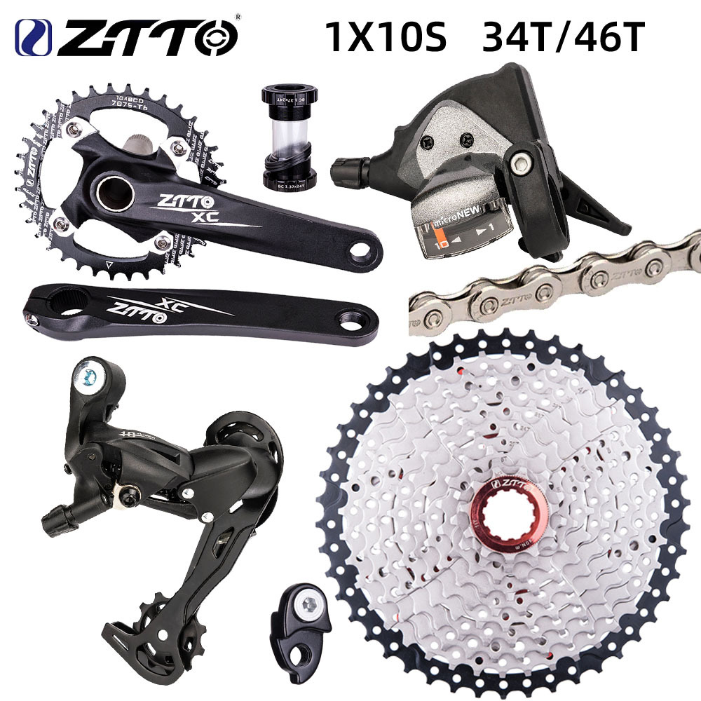 Bandeja de dientes hueca de una sola pieza (34T)_ eje central _ volante 46T (con gancho de cola de extensión) _ cadena _ marcación de dedo _ marcación trasera