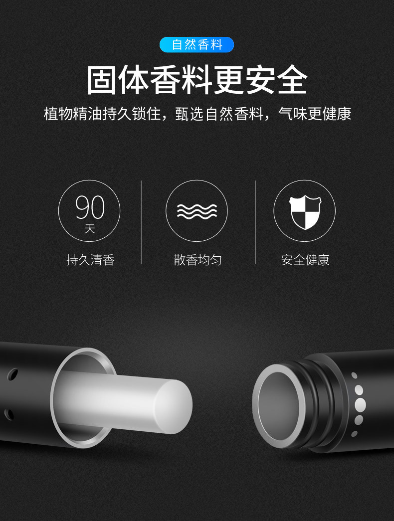 Car Air Freshener, Car Fragrance Stick, Car Interior Fragrance Tube Ornament, Osmanthus Fragrance, Century-Old Car Fragrance
