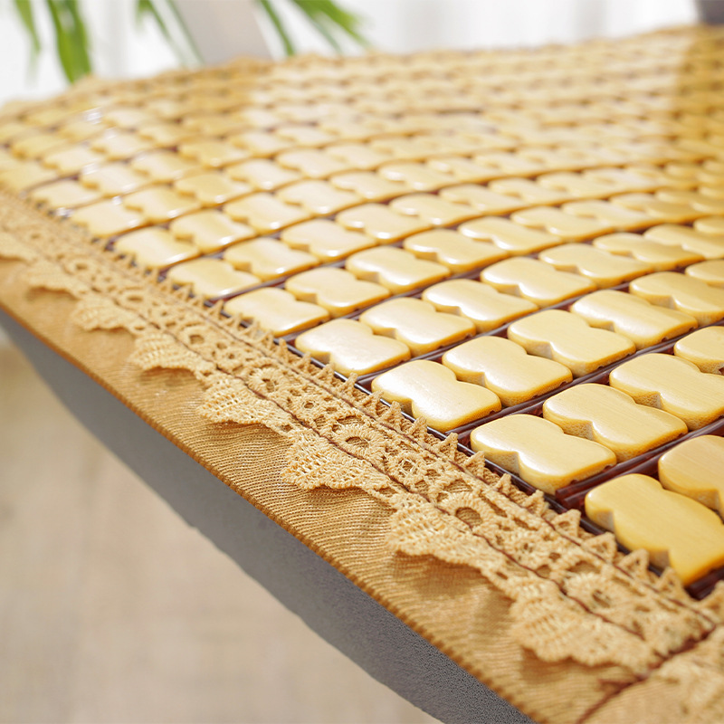 Verano Mahjong Mat cojín transpirable antideslizante silla de oficina Estera de bambú estera fresca del coche verano largo cojín silla Butt pad
