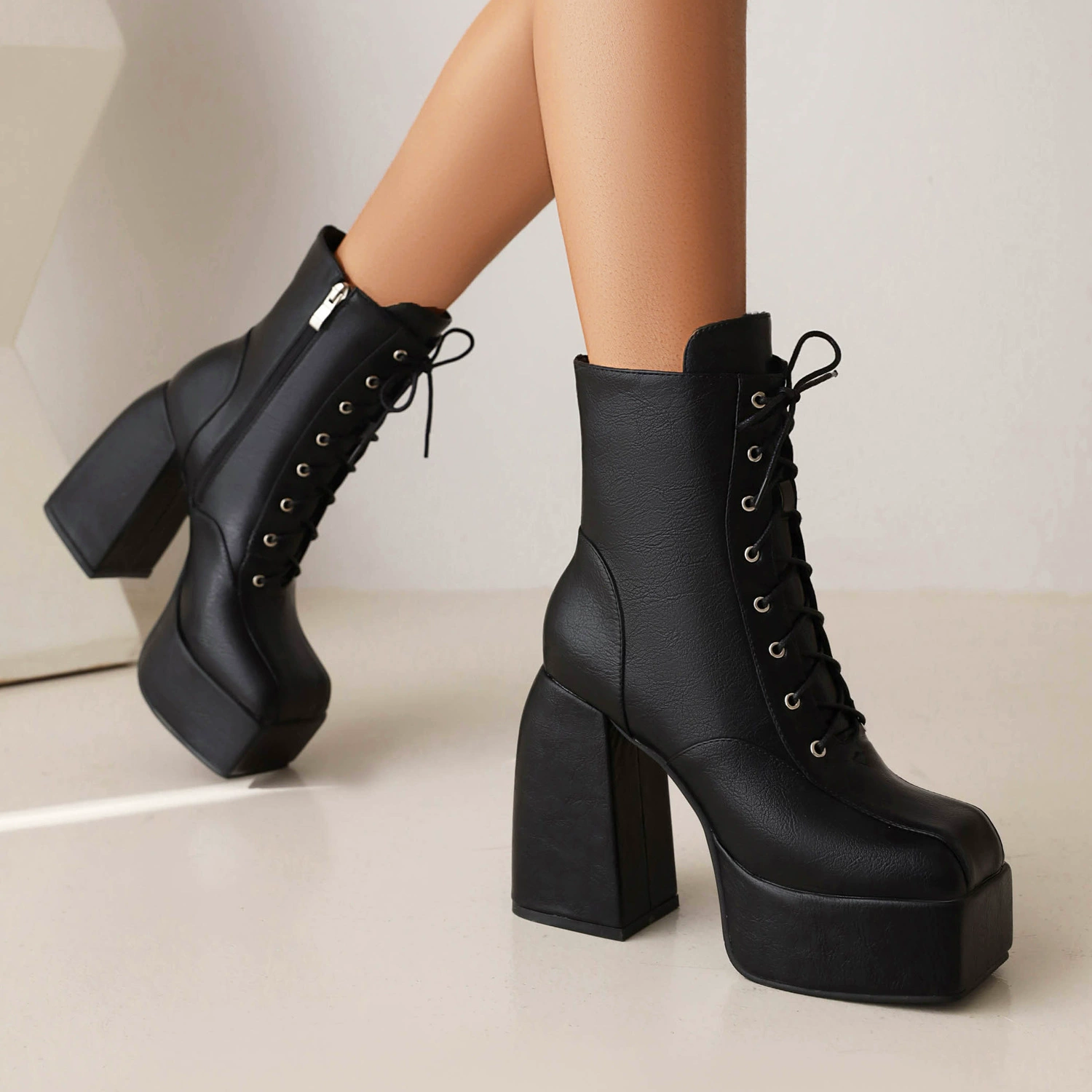 Martens, high low boots platform, European style, for import