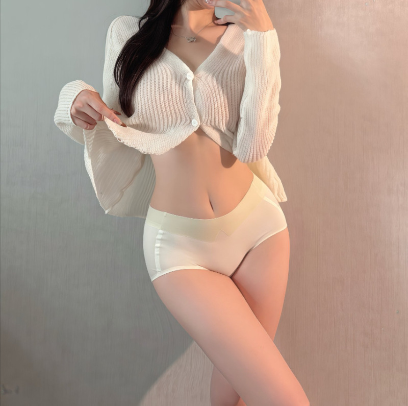 如云朵般丝滑~中高腰收腹蜜桃塑身无痕高弹不卡裆纯棉裆女生内裤|undefined
