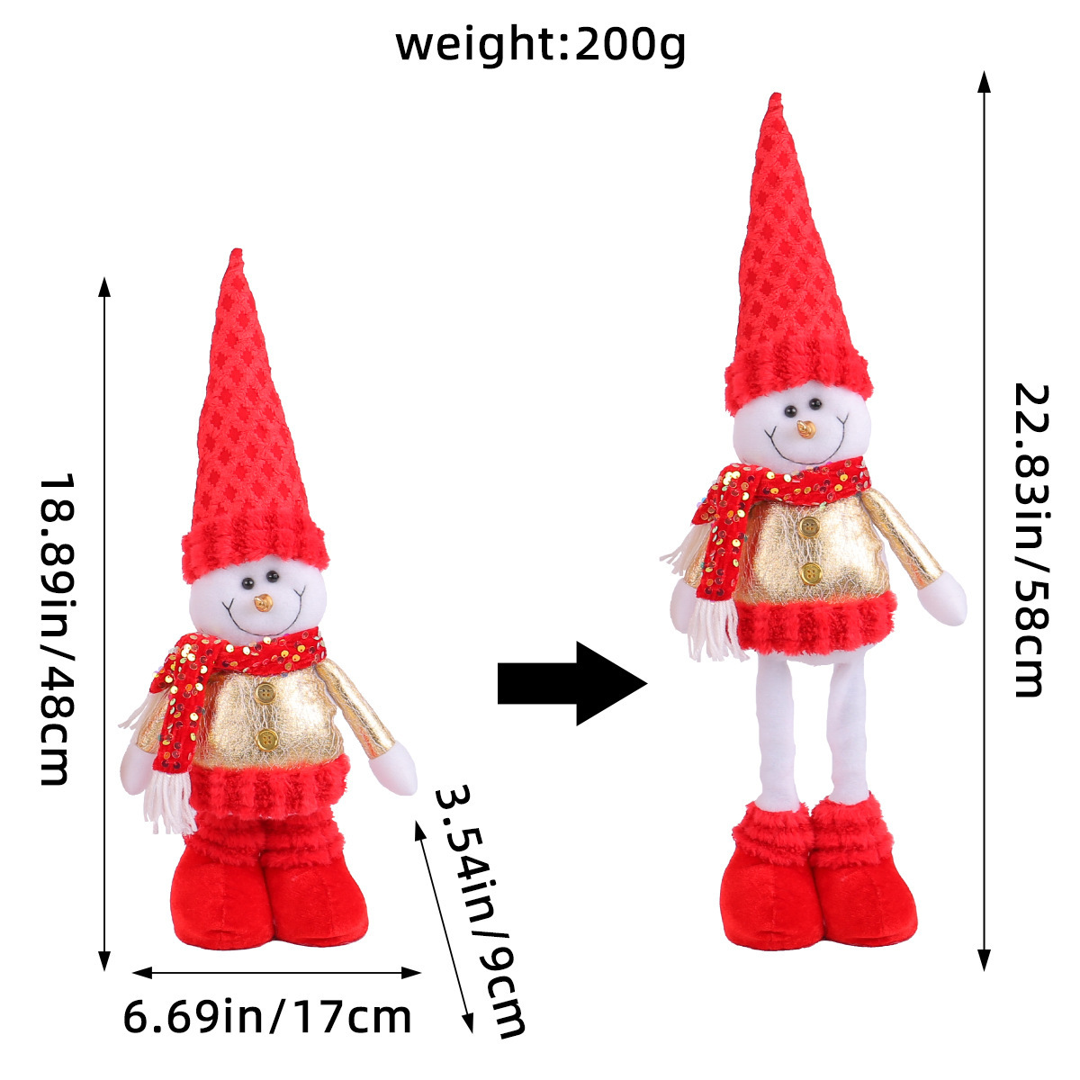 Muchas muñecas retráctiles de Navidad muñecas de nieve de Navidad muñecas de alce decoraciones