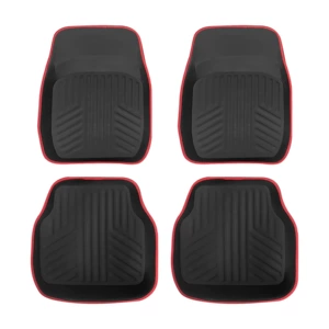Amazon car floor mats, a set of four durable, waterproof, and easy-to-clean mats for universal use, made of PVC