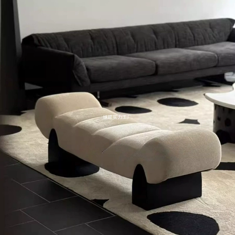 Легкий роскошный бархатный диван в итальянском стиле, скамейка для спальни, скамейка у кровати, табурет для гостиной, магазин одежды, гардеробная, табурет для переобувания.