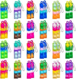 Cross-border hot-selling rodent pioneer finger bubble music decompression toy small rodent pioneer key chain pendant