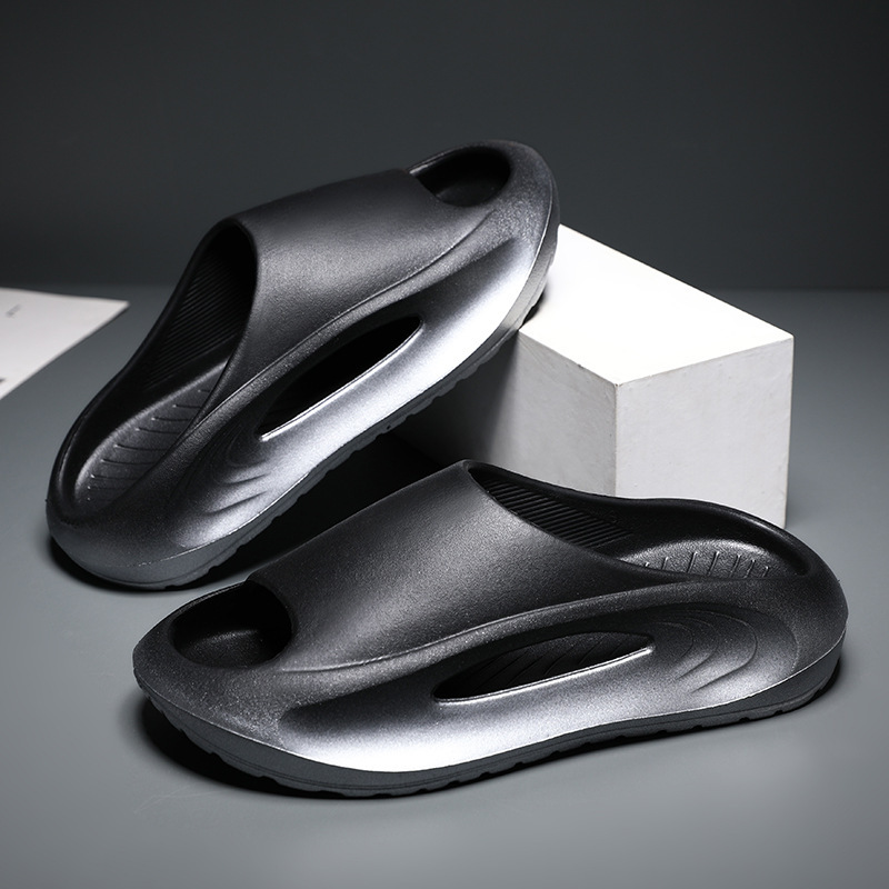 Verano chatter popularidad de moda de una zapatilla de comercio exterior pareja de tamaño grande gradiente de zapatillas de suela suave