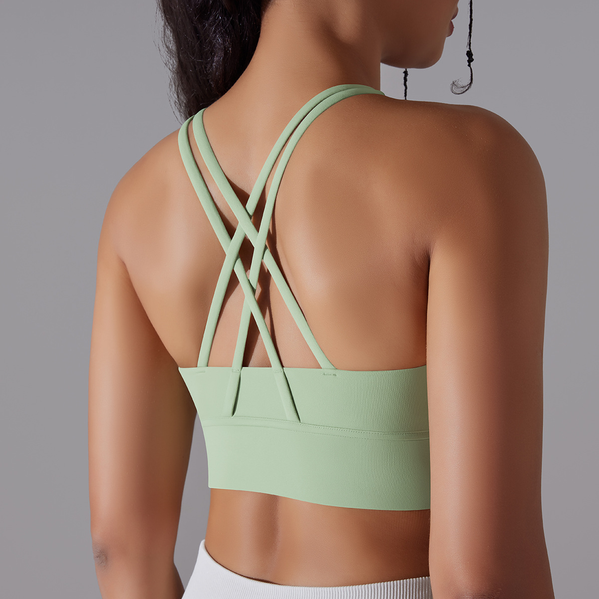 127g Weight Sleeveless Sleeve Length Nylon, Spandex Fabric Type Short Top Length Halter Crisscross Tank Tops Type Fitness, Yoga Occasion U Neck Neckline Solid Color Pattern Sports Style Sports Solid Color Nylon Spandex U Neck Active Tops Halter Crisscross Tank 143