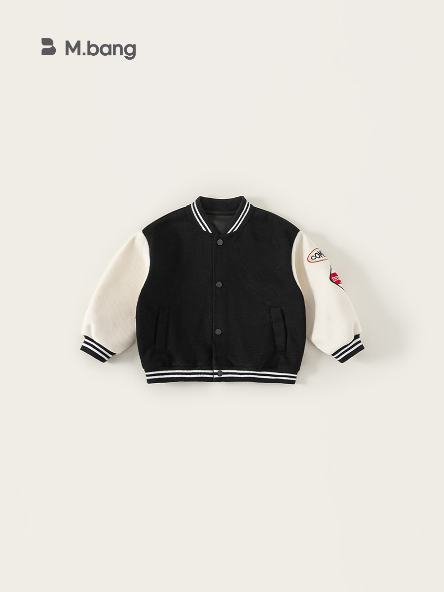 Youbao ropa para niños nueva ropa de otoño hermosa chaqueta de niño a juego de color de manga larga uniforme de béisbol para niñas chaqueta de cuello alto