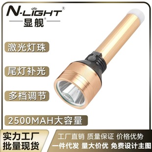 強光led家用手電筒 充電式迷你戶外塑料照明燈 多檔位便攜應急燈