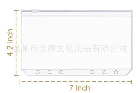 PVC, with zipper