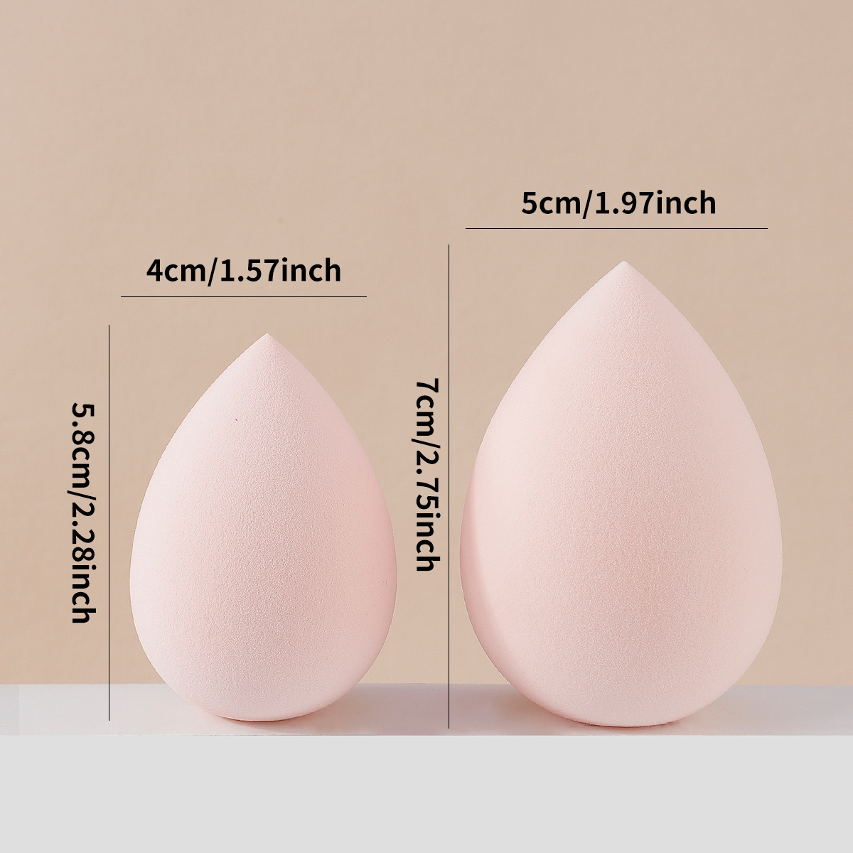Esponja de Maquillaje en Forma de Gota Grande, Material Hidrofílico Sin Látex, Uso Seco y Húmedo, para Maquillaje image 5