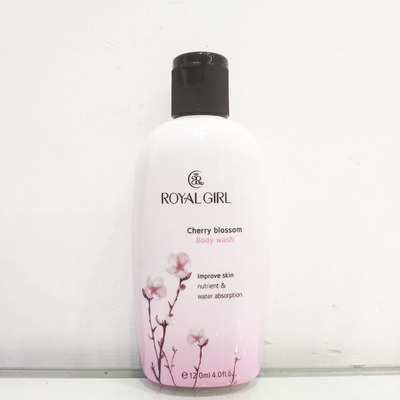厂家批发皇家女孩樱花滋润沐浴露120ml