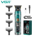 VGR新款透明水洗IPX7理发器数显发廊专业油头电动电推剪理发器961