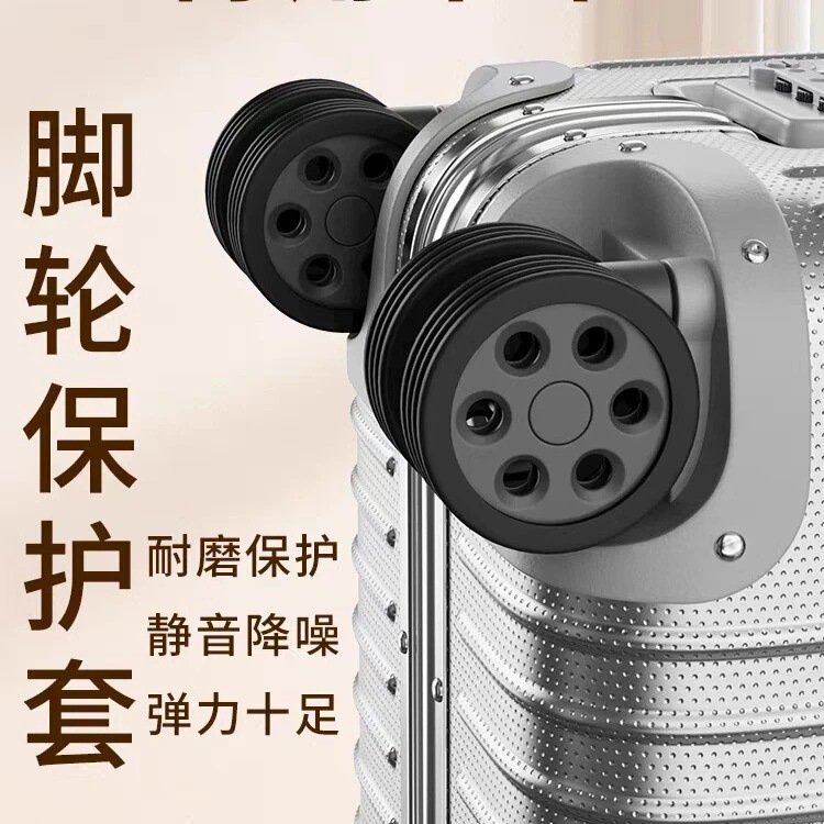 Luggage Replacement Wheels, Rubber Covers, Protective Covers for Trolley Cases, Accessories, Travel Suitcase Universal Wheels, Carry-On Suitcase, Portable