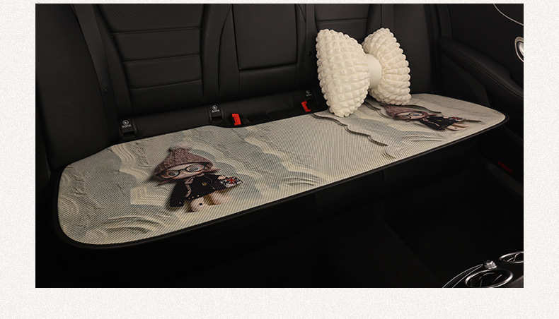 Car Seat Cushion for All Seasons, Cute Seat Cushion, Summer Car Cushion, Seat Cover Half-Pack, 2026 New Model Rear Seat Cover for Women